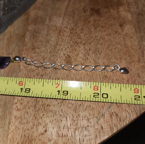 Jay King Amethyst, Peridot and Sterling Silver Necklace  NWOT - Picture 7 of 7